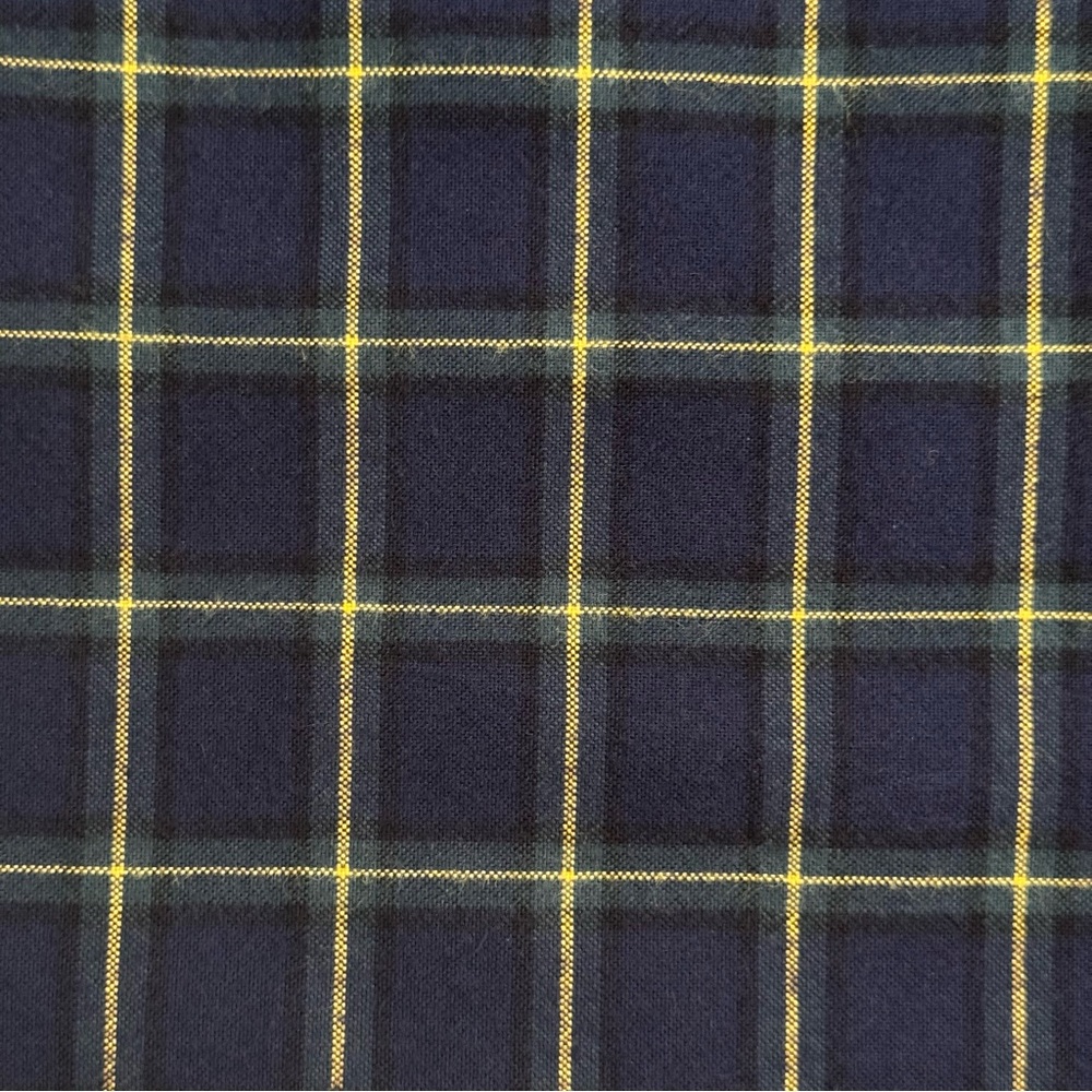 RALPH LAUREN Men’s Classic Fit Heavy Cotton Navy Plaid Button Down Shirt Size XL - Picture 9 of 16